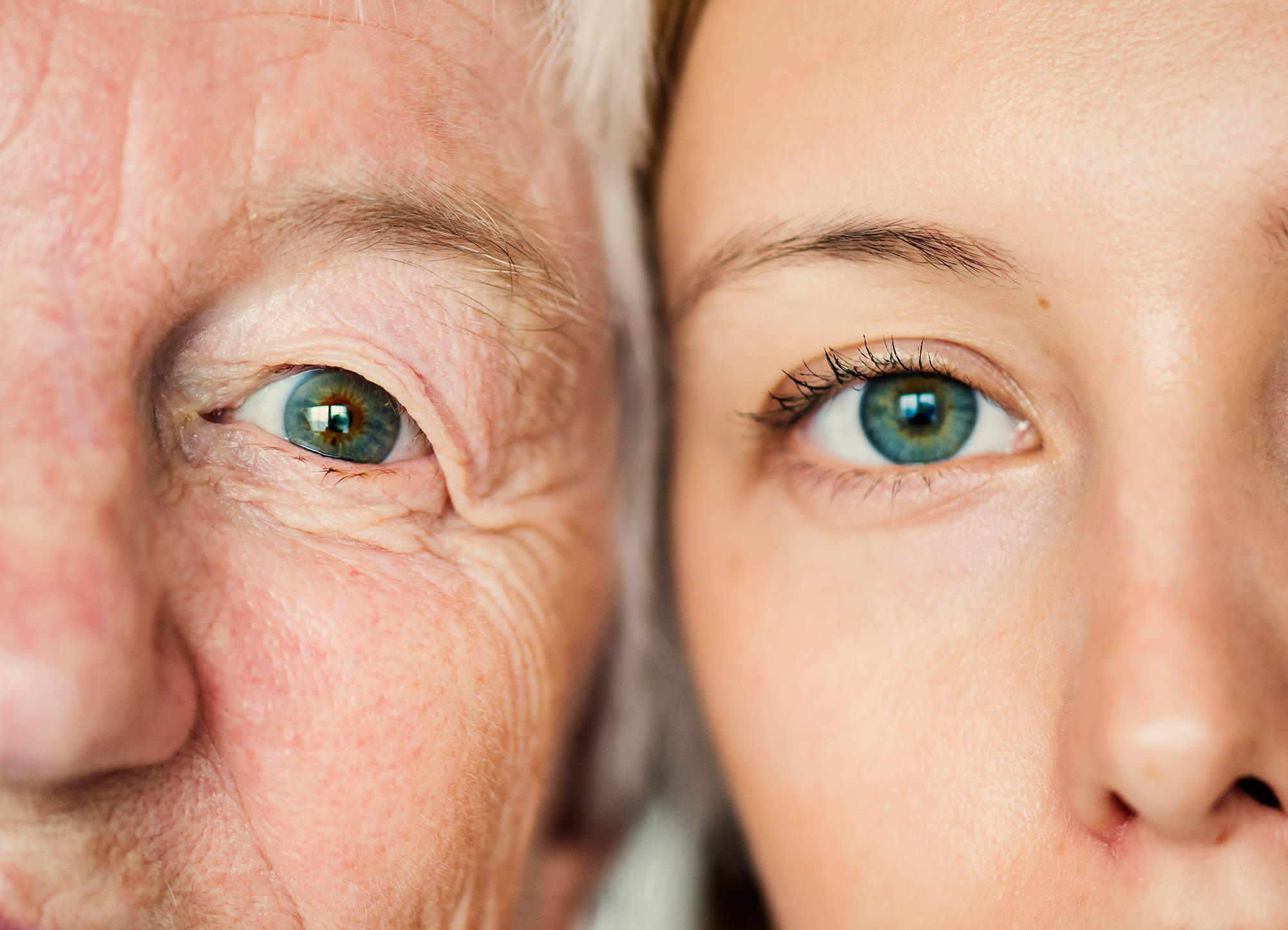 family-generation-green-eyes-genetics-concept family generation green eyes genetics concept
